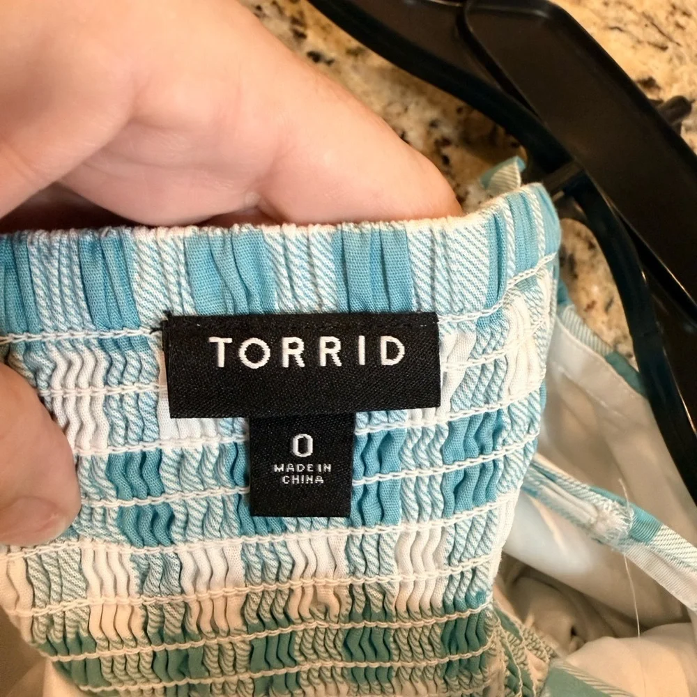 Torrid Midi Poplin Fit & Flare Dress